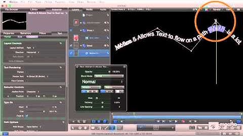 Motion 5 103: Animating Text - 14 Creating Text On a Path