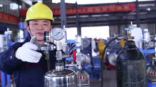 Peristaltic Hose Pump Fills The Damper With Nitrogen Huayun Industrial Peristaltic Hose Pump