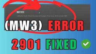 How to fix COD: Modern Warfare 3 - Error Code 2901 on PC (Gamepass)