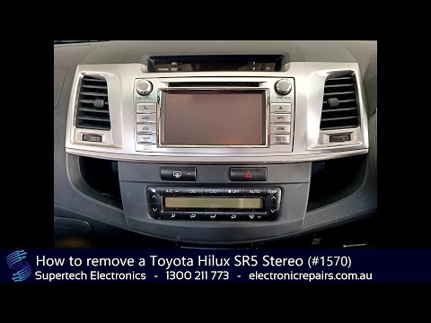 How to remove a Toyota Hilux SR5 Stereo (#1570)