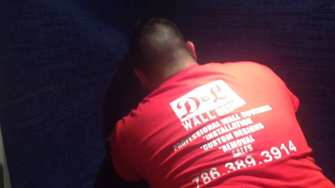 Grasscloth wallpaper installation YouTube