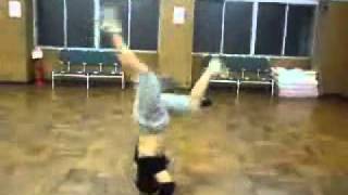 Bboy Aichi - Training 1990's,2000's,Headspin combo