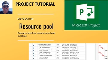 How to use Resource levelling and create a resource pool in Microsoft Project