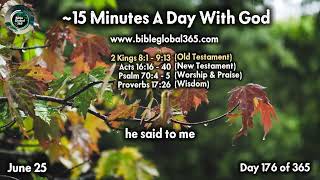 June 25 - Entire Bible in One Year (~15 min/day audio) | Bible Global 365