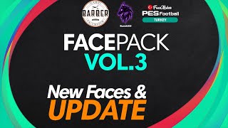 PES 2021 Facepack VOL.3 | New Faces & Update