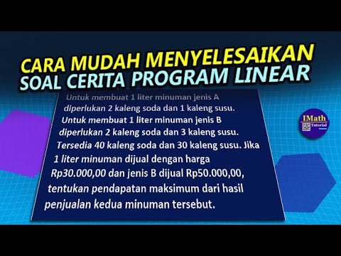 Cara Mudah Menentukan Nilai Maksimum Pendapatan Hasil Penjualan Handphone Program Linear Youtube