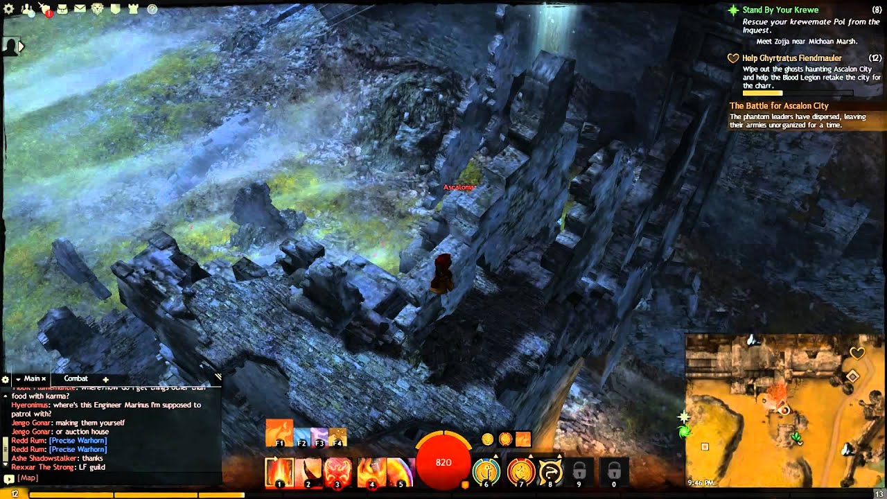 Guild Wars 2 - Ascalon City Ruins Vista Point (Plains of Ashford) (PC)