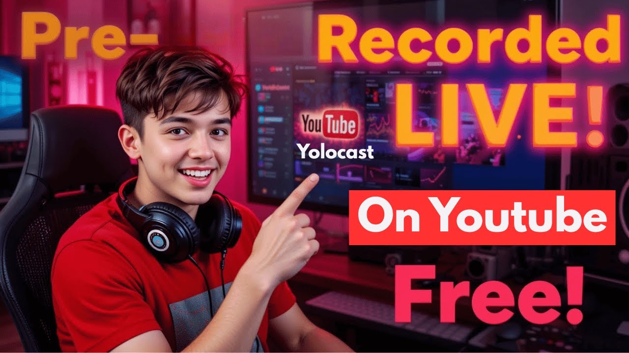 How to Live Stream Pre Recorded Video on YouTube FREE | Complete ...