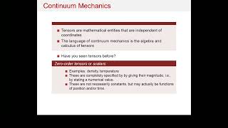Continuum Mechanics: Lecture2-2 Introduction