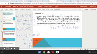 9.4 part 2 Arithmetic series word problem