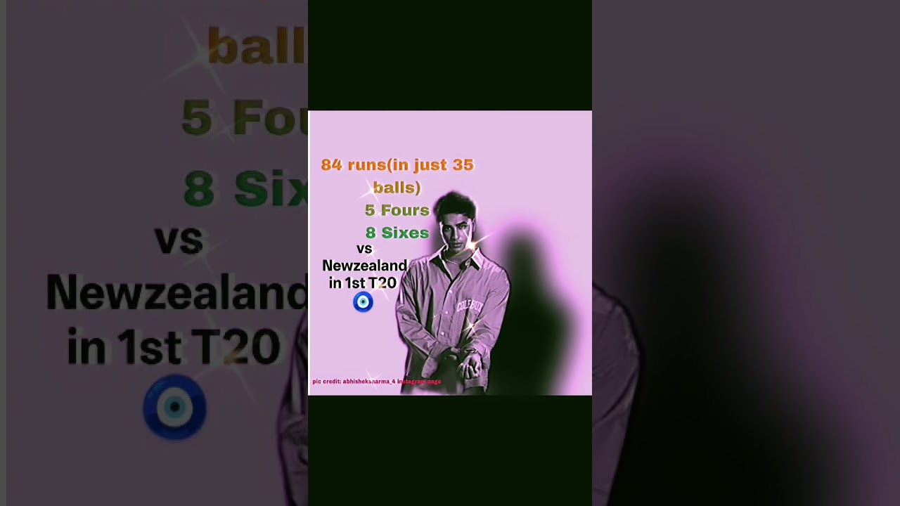 “84 in 35… New Zealand Was HELPLESS 😱🔥 | Abhishek Sharma”