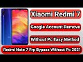 How To Redmi Note 7 FRP Unlock/ Note 7 Google Account Bypass Without PC/Easy method