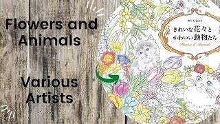Information Flowers and Animals - Various Artist  //Adult Colouring Book Flip Through Update