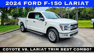 2024 Ford F-150 Lariat Coyote V8 ! POV Review & Test Drive - Best Trim to Get With V8? Or Ecoboost?