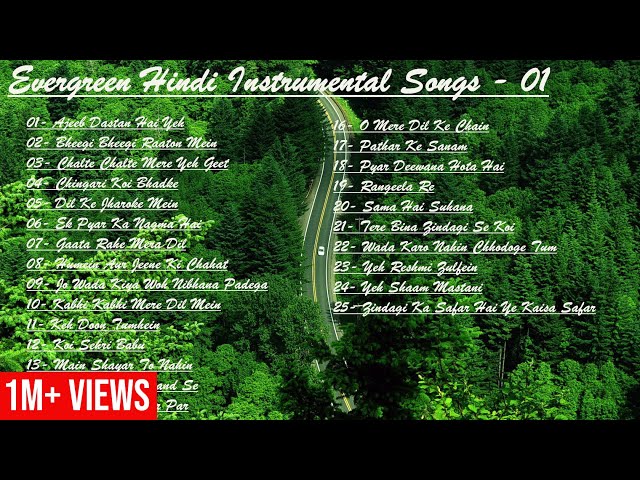 Evergreen Hindi Instrumental Songs - 01 class=