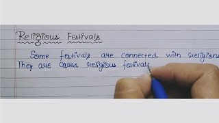 essay on religious festival