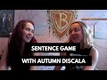 Sentence Game With Autumn Discala