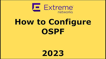 How to Configure OSPF on Extreme Networks EXOS Router