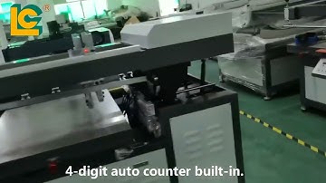 Automatic flatbed screen printing machine with UV dryer