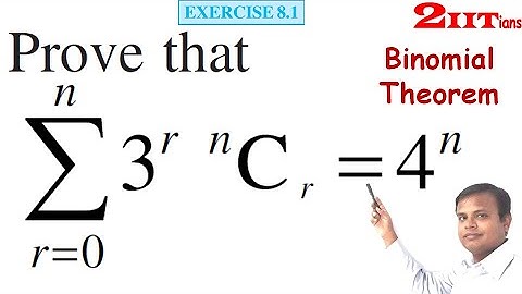 BINOMIAL THEOREM Exercise 8.1 Q14 Class 11 Maths NCERT IIT JEE