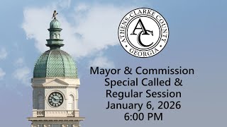01-06-2026 Mayor Commission Special Called Regular Session