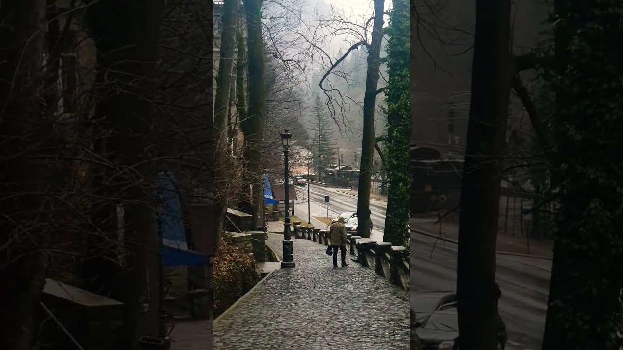 Walking Around Sinaia Romania [4K] || Winter In Romania 