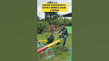 momen lucu ketika prajurit TNI main ayunan bikin ngakak ‼️‼️ #ngakak #lucu #kocak #ketawa #tni