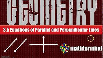 BIM Geometry 3-5 Equations of Parallel and Perpendicular Lines
