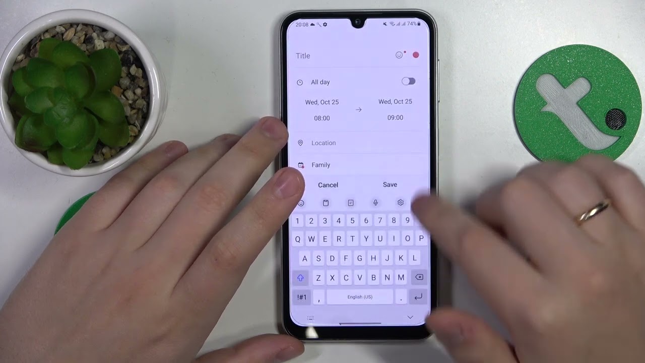 How to Schedule an Event in the Calendar App on SAMSUNG Galaxy F34