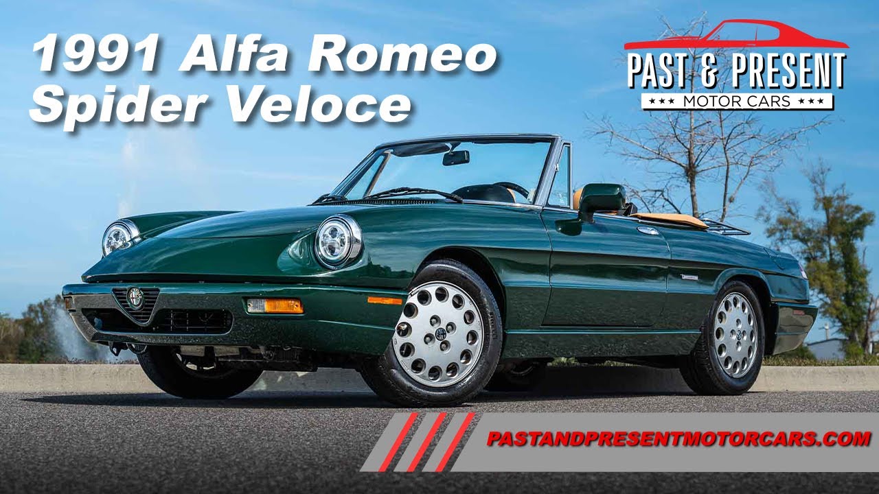 1991 Alfa Romeo Spider Veloce Green Tan 5sp MT CV 010752