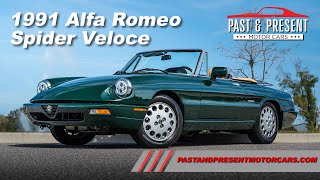 1991 Alfa Romeo Spider Veloce Green Tan 5sp MT CV 010752