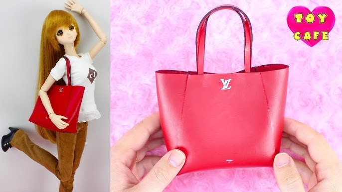 Creating a LV doll purse 