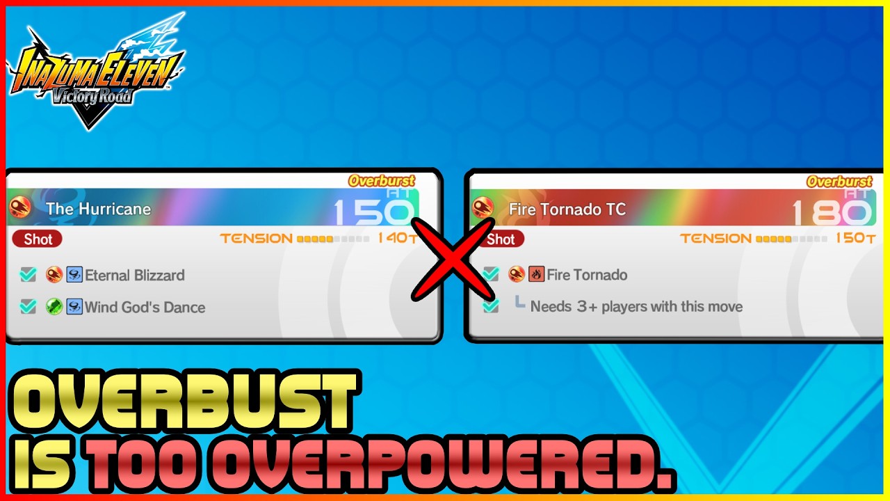 OVERBUST — это *слишком мощный* и *совершенно несбалансированный* персонаж в Inazuma Eleven Victo...