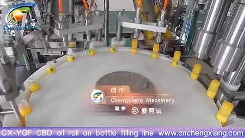 CX-YGF Automatic Roll On Deodorant /CBD Filling Plugging Capping Machine