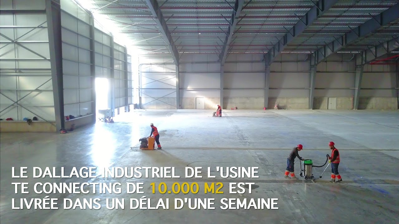 Réalisation Dallage industriel (usine TE)
