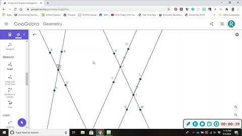 Measuring Angles In GeoGebra