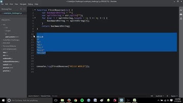 Coderbyte First Reverse Challenge - JavaScript