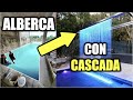 CONSTRUYENDO UNA ALBERCA CON CASCADA !! ** Proceso Explicado **