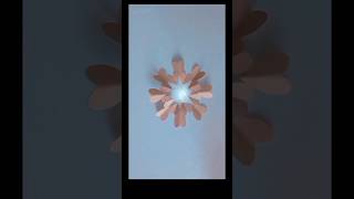 Easy Paper Snowflake Heart ❤️❄️ DIY #shorts