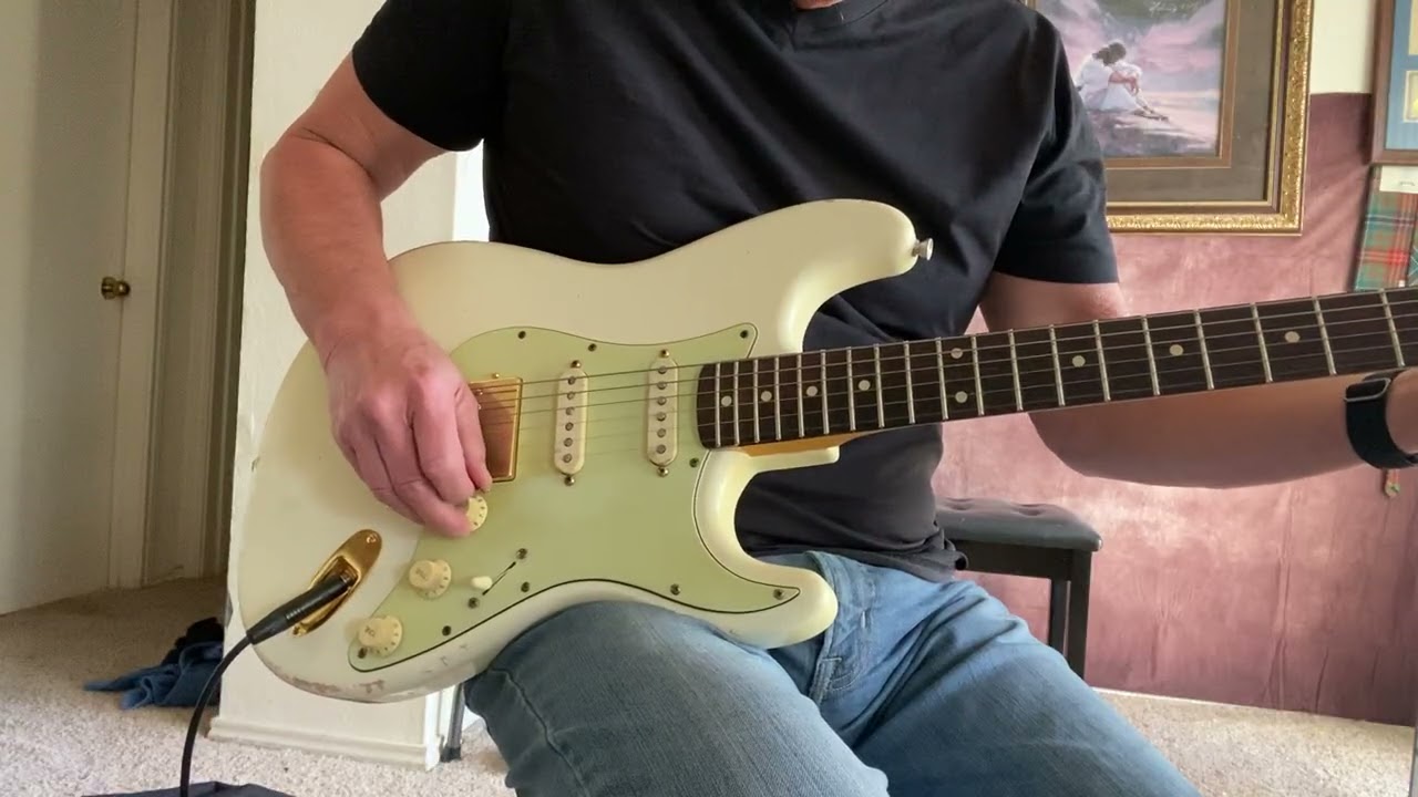 Lollar blondes with Dimarzio PAF Master bridge. Victoria 5112. MJT/Warmoth. 