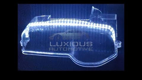 1JZ 2JZ VVTI Clear Cam Gear / Timing Belt cover LED installation video