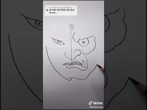 Video cách vẽ hình xăm nữa phật nữa quỷ tattoo - youtube