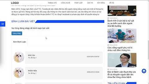 Laravel Tin Tức : Giao Diện Và Chức Năng Của Trang Người Dùng