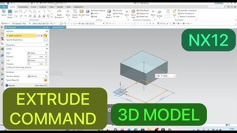 NX12 EXTRUDE COMMAND | SIMPLE METHOD | DESIGN HUB