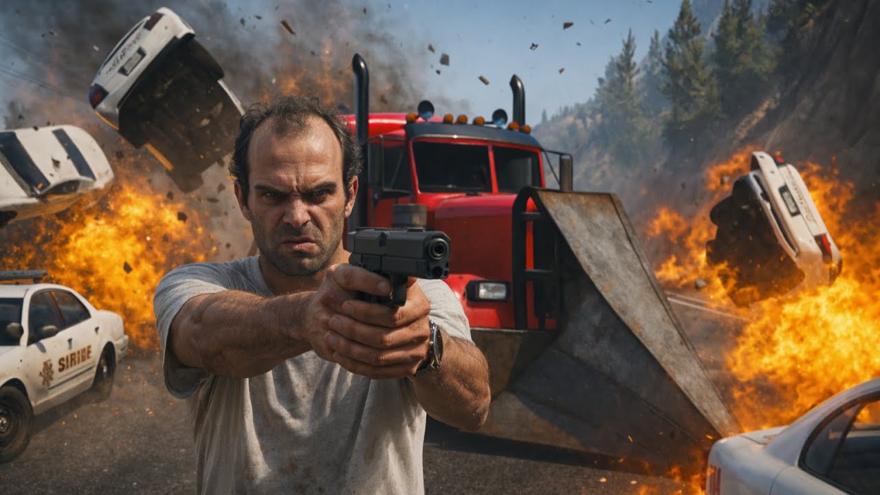 GTA V LIVE Full Chaos in Los Santos ExplosionsCops madness - 01 - YouTube