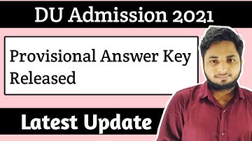 DU PG Amswer key released| DUET Answer key 2021| DU Admission 2021 Delhi University admission 2021