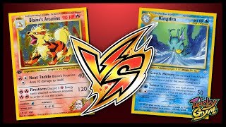 Blaine's Arcanine / Typhlosion vs Kingdra - 2002 - Pokemon TCG Tabletop Game