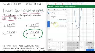 Problems 8-11 of Math 1 EOC Review Packet 1