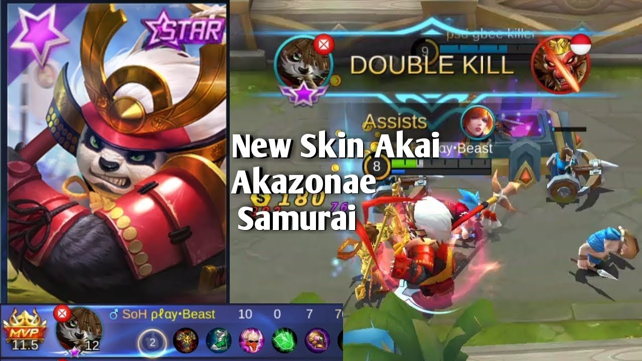 Review New Skin Akai Akazonae Samurai Starlight June Mobile