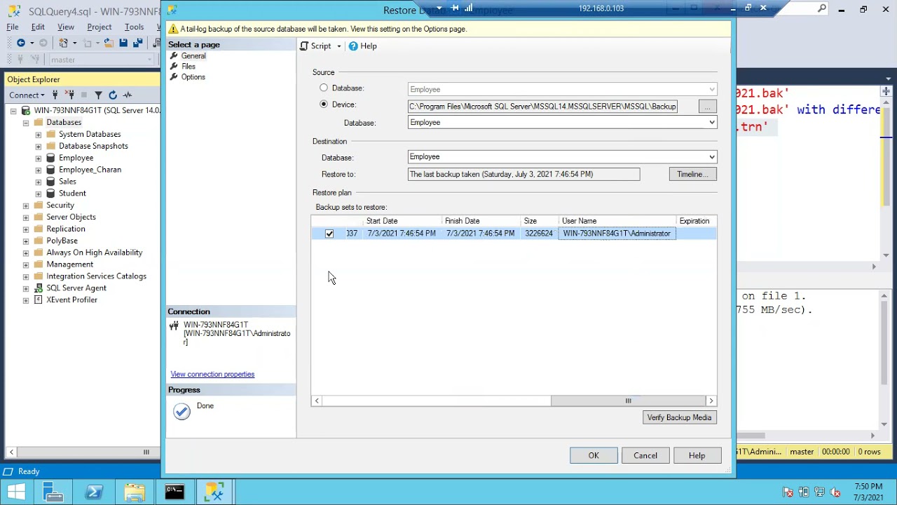 Sql DBA Batch 37 Class 57